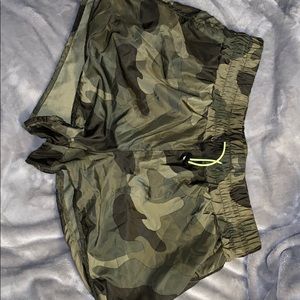 Camo athletic shorts